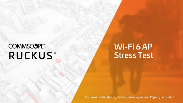 Ruckus Wi-Fi6 real life stress test.