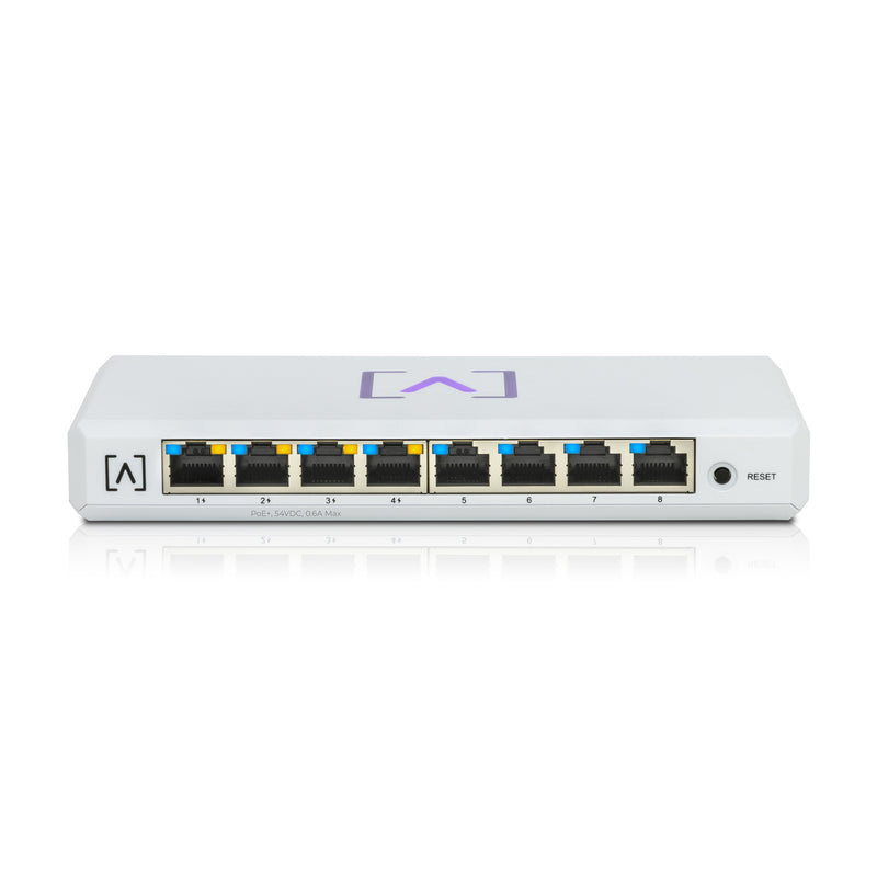 Alta Labs 8 Port PoE+ 60W Powered Network Switch - S8-POE  Alta Labs 8 Port PoE+ 60W Powered Network Switch - S8-POE