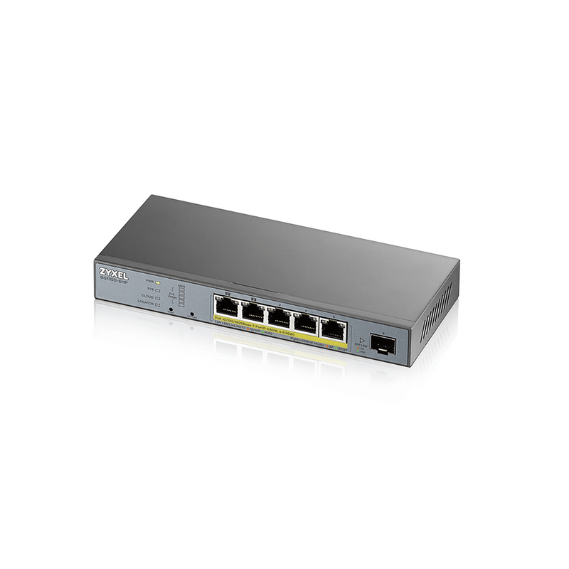 Zyxel GS1350-6HP 6 port managed CCTV POE Switch