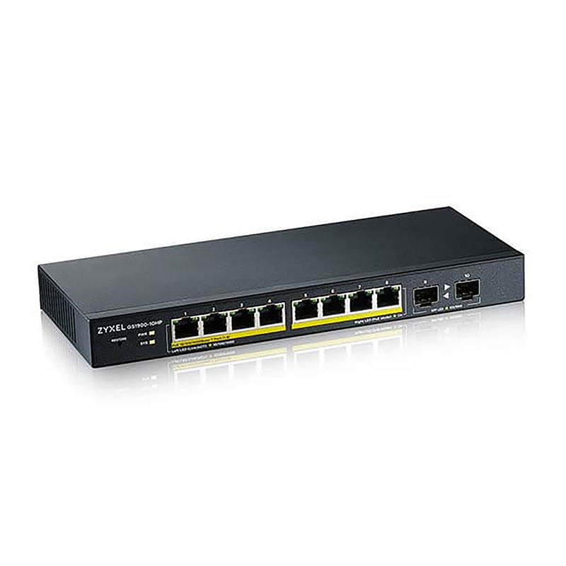 Zyxel GS1900-10HP v2 8-port GbE L2 PoE Smart Switch