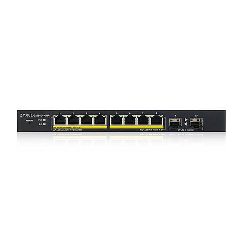 Zyxel GS1900-10HP v2 8-port GbE L2 PoE Smart Switch