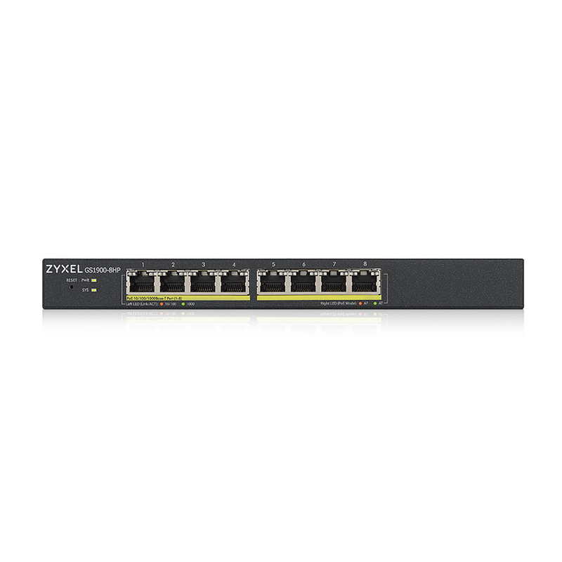Zyxel GS1900-8HP 8-port GbE Smart Managed Switch