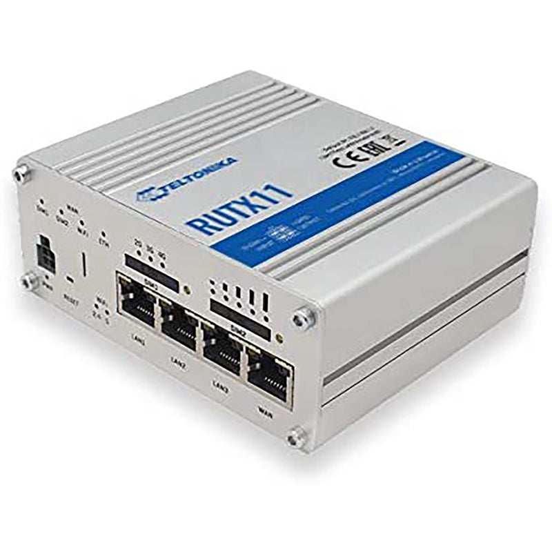 Teltonika RUTX11 Industrial 4G LTE CAT 6 Dual SIM GNSS Cellular Wireless Router